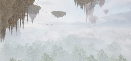 FloatingIslands 的 UE4/AirSim 场景