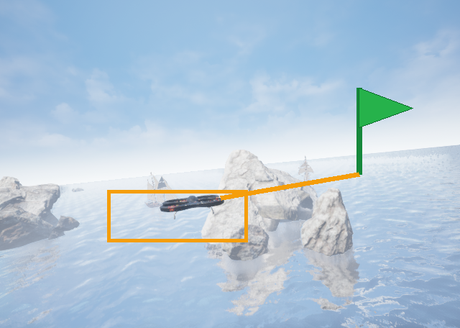 Target goal 终止事件的 AirSim 回合画面
